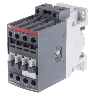 ABB AF Series Contactor, 230 V ac Coil, 4-Pole, 55 A, 18.5 kW, 4NO, 690 V ac