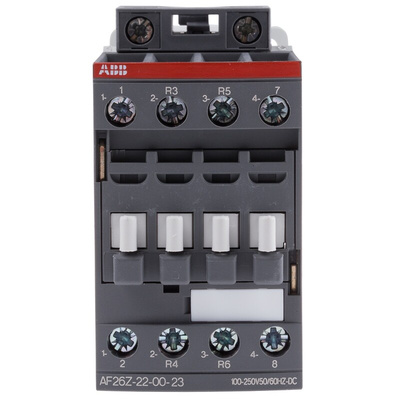 ABB AF Series Contactor, 230 V ac Coil, 4-Pole, 45 A, 11 kW, 2NO + 2NC, 690 V ac