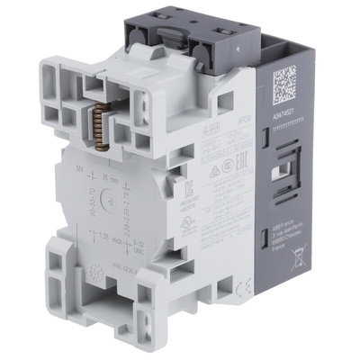ABB AF Series Contactor, 24 V ac/dc Coil, 4-Pole, 25 A, 4 kW, 4NO, 690 V ac