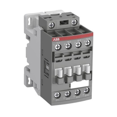 ABB AF Series Contactor, 24 V ac/dc Coil, 4-Pole, 25 A, 4 kW, 4NO, 690 V ac