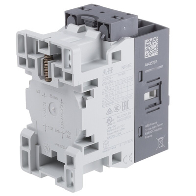 ABB NF Series Contactor, 230 V ac/dc Coil, 4-Pole, 6 A, 3NO + 1NC, 690 V ac