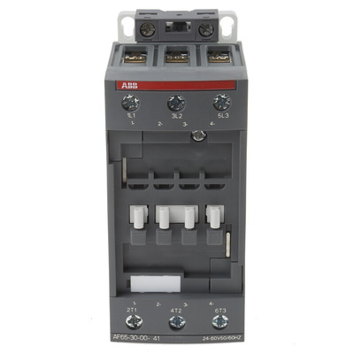 ABB AF Series Contactor, 24 → 60 V ac Coil, 3-Pole, 105 A, 30 kW, 3NO, 690 V ac