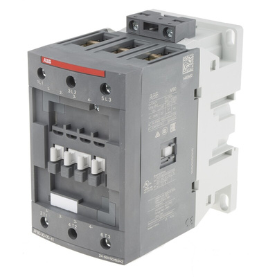 ABB AF Series Contactor, 24 → 60 V ac Coil, 3-Pole, 125 A, 37 kW, 3NO, 690 V ac