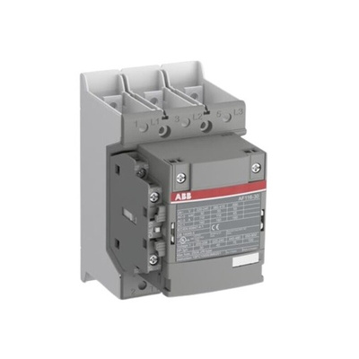 ABB AF Series Contactor, 230 V ac Coil, 3-Pole, 160 A, 55 kW, 3NO, 690 V ac