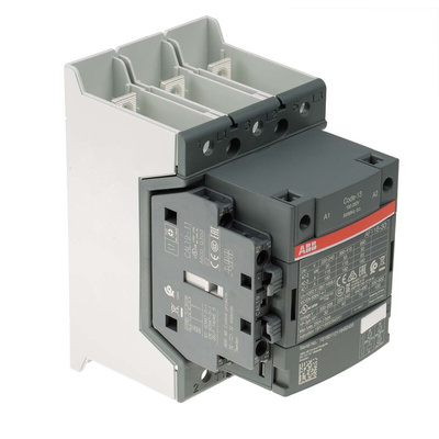 ABB AF Series Contactor, 230 V ac Coil, 3-Pole, 160 A, 55 kW, 3NO, 690 V ac