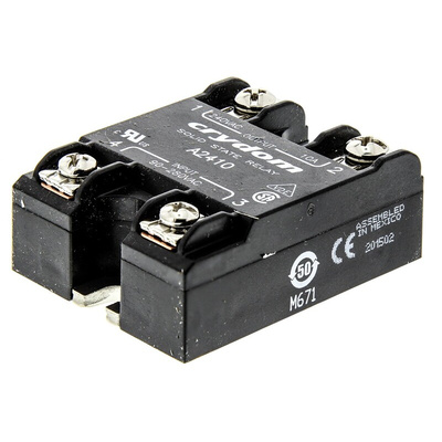 Sensata / Crydom Series 1 Series Solid State Relay, 10 A rms Load, Surface Mount, 280 V rms Load, 280 V rms Control