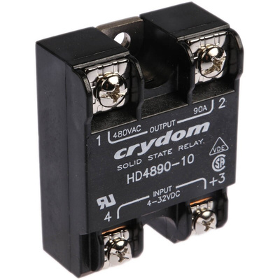 Sensata / Crydom HD SERIES Series Solid State Relay, 90 A Load, Panel Mount, 530 V Load, 32 V Control