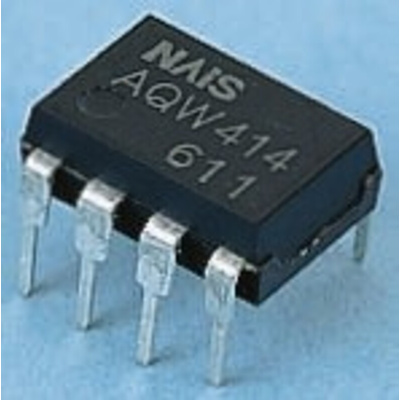 Panasonic Solid State Relay, 0.1 A Load, PCB Mount, 400 V Load, 1.5 V Control