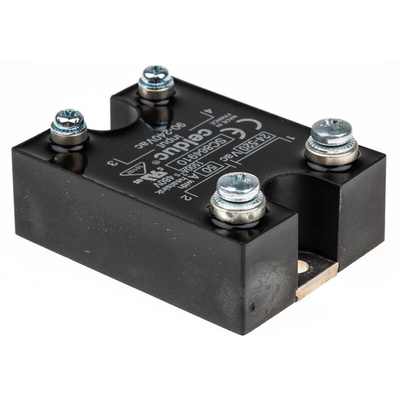 Celduc SC8 Series Solid State Relay, 50 A Load, Panel Mount, 520 V rms Load, 240 V ac Control