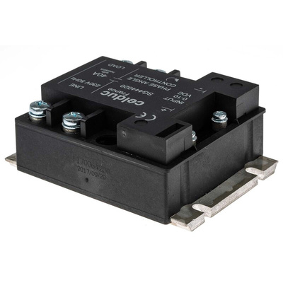 Celduc SG4 Series Solid State Relay, 40 A Load, Panel Mount, 265 V rms Load, 10 V dc Control