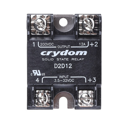 Sensata / Crydom 1-DC Series Solid State Relay, 12 A Load, Surface Mount, 200 V Load, 32 V Control