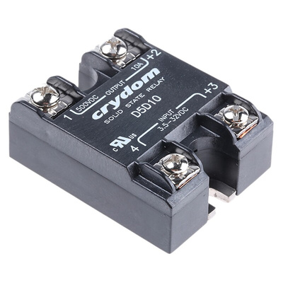 Sensata / Crydom 1-DC Series Solid State Relay, 10 A Load, Surface Mount, 385 V dc Load, 32 V Control