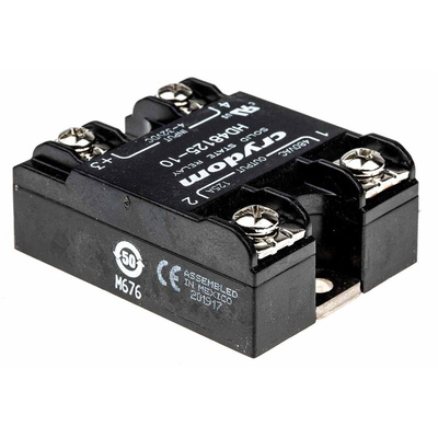 Sensata / Crydom HD Series Solid State Relay, 125 A Load, Panel Mount, 530 V ac Load, 32 V Control