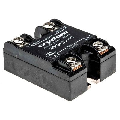 Sensata / Crydom HD Series Solid State Relay, 125 A Load, Panel Mount, 530 V ac Load, 32 V Control