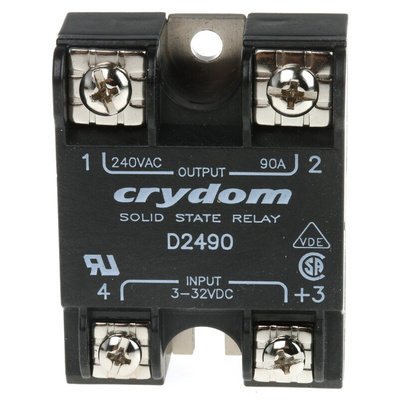 Sensata / Crydom Series 1 240 VAC Series Solid State Relay, 90 A rms Load, Surface Mount, 280 V rms Load, 32 V Control