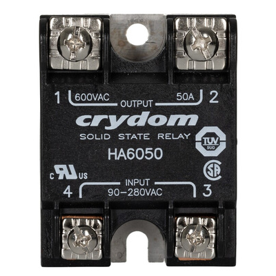 Sensata / Crydom HA Series Series Solid State Relay, 50 A Load, Panel Mount, 660 V ac Load, 280 V Control