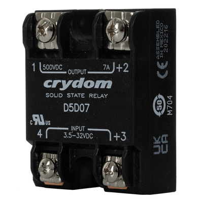 Sensata / Crydom 1-DC Series Solid State Relay, 7 A Load, Surface Mount, 500 V Load, 32 V Control