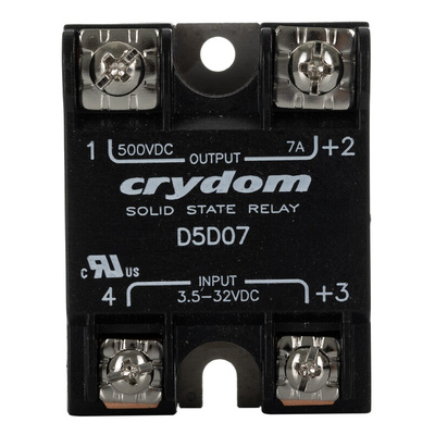 Sensata / Crydom 1-DC Series Solid State Relay, 7 A Load, Surface Mount, 500 V Load, 32 V Control