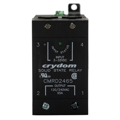 Sensata / Crydom CMR24 Series Solid State Relay, 65 A Load, DIN Rail Mount, 280 V Load, 32 V Control