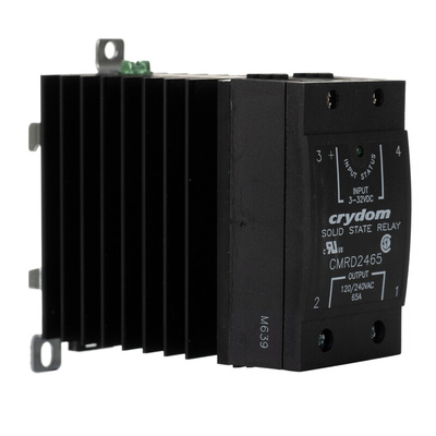 Sensata / Crydom CMR24 Series Solid State Relay, 65 A Load, DIN Rail Mount, 280 V Load, 32 V Control