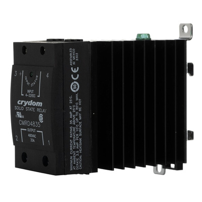 Sensata / Crydom CMR48 Series Solid State Relay, 35 A Load, DIN Rail Mount, 530 V Load, 32 V Control