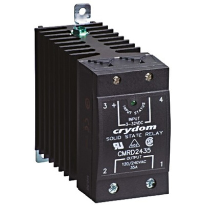 Sensata / Crydom Solid State Relay, 65 A Load, DIN Rail Mount, 530 V Load, 32 V Control