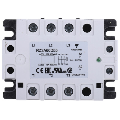 Carlo Gavazzi Solid State Relay, 55 A rms Load, Panel Mount, 660 V Load, 32 V Control