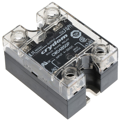 Sensata / Crydom CW24 Series Solid State Relay, 50 A rms Load, Panel Mount, 660 V ac Load, 32 V Control