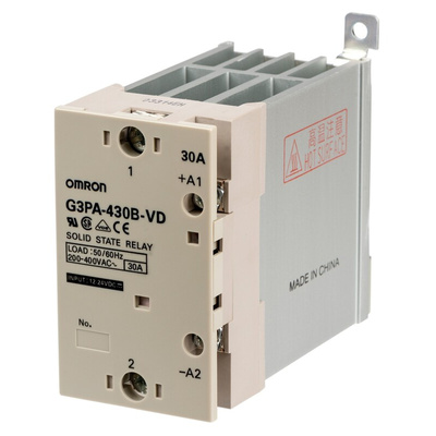 Omron G3PA Series Solid State Relay, 30 A Load, Panel Mount, 440 V Load, 30 V Control