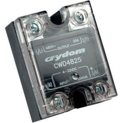 Sensata / Crydom CW24 Series Solid State Relay, 50 A rms Load, Panel Mount, 280 V rms Load, 36 V rms Control