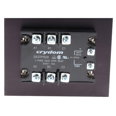 Sensata / Crydom Solid State Relay, 82.5 A rms Load, Panel Mount, 530 V ac Load, 32 V dc Control