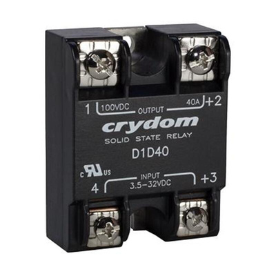 Sensata / Crydom 1-DC Series Solid State Relay, 80 A Load, Surface Mount, 100 V Load, 32 V Control