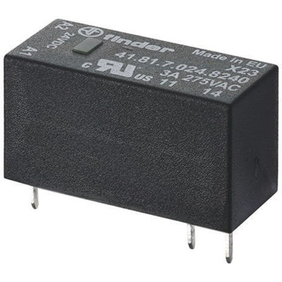 Finder 41 Series Solid State Relay, 3 A Load, PCB Mount, 240 V ac Load, 17 V dc Control