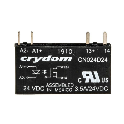 Sensata / Crydom CN Series Solid State Relay, 3.5 A Load, PCB Mount, 24 V dc Load, 30 V dc Control