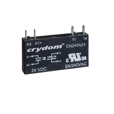 Sensata / Crydom CN Series Solid State Relay, 2 A Load, PCB Mount, 280 V ac Load, 30 V dc Control