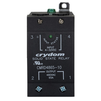 Sensata / Crydom CMR48 Series Solid State Relay, 65 A Load, DIN Rail Mount, 530 V rms Load, 32 V dc Control