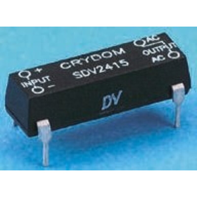 Sensata / Crydom Solid State Relay, 1.5 A Load, PCB Mount, 280 V rms Load, 10 V dc Control