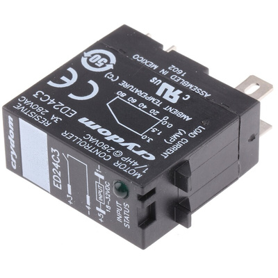 Sensata / Crydom Solid State Relay, 3 A Load, DIN Rail Mount, 280 V rms Load, 32 V dc Control