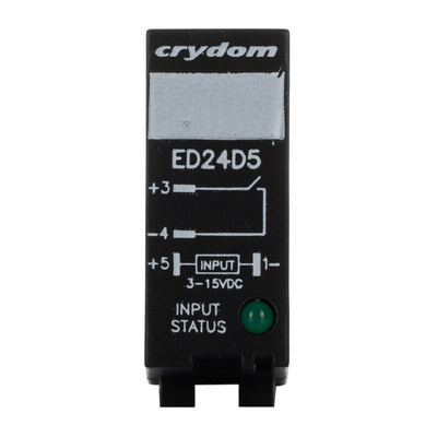 Sensata / Crydom ED Series Solid State Relay, 5 A Load, DIN Rail Mount, 280 V rms Load, 15 V dc Control