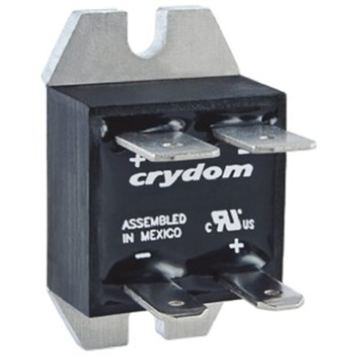 Sensata / Crydom Solid State Relay, 5 A Load, Panel Mount, 100 V dc Load, 27 V dc Control