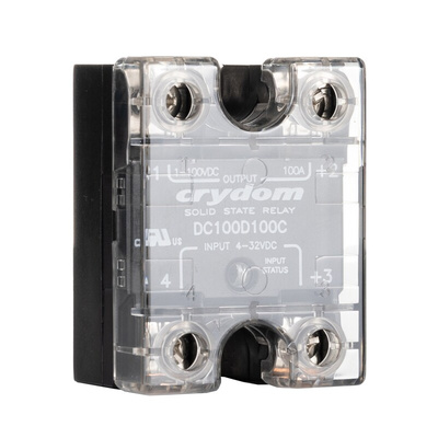Sensata / Crydom DC Series Solid State Relay, 100 A Load, Surface Mount, 72 V dc Load, 32 V dc Control
