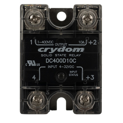 Sensata / Crydom PowerPlus DC Series Solid State Relay, 10 A Load, Panel Mount, 300 V dc Load, 32 V dc Control