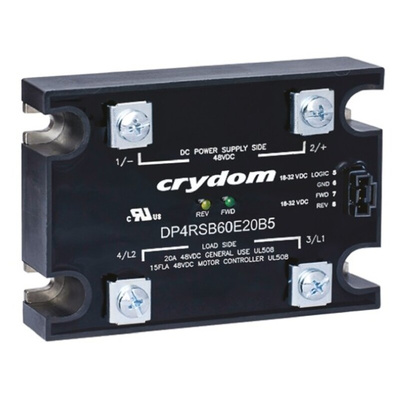 Sensata / Crydom DP Series Solid State Relay, 60 A Load, Panel Mount, 48 V dc Load, 15 V dc Control