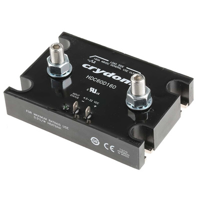 Sensata / Crydom HDC Series Solid State Relay, 160 A Load, Panel Mount, 48 V dc Load, 32 V dc Control