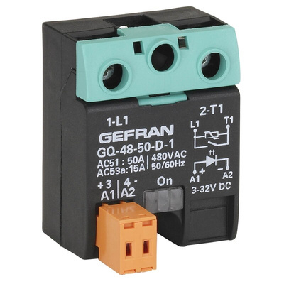 Gefran GQ Series Solid State Relay, 25 A Load, Surface Mount, 230 V ac Load, 32 V dc Control