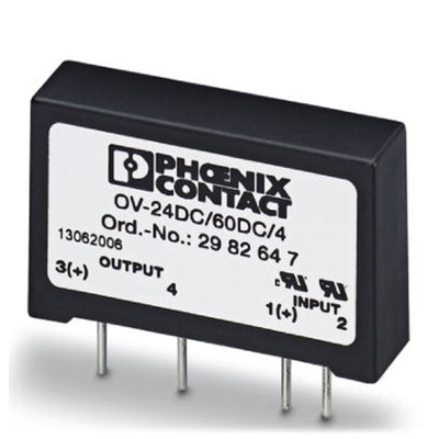 Phoenix Contact OV-24DC/ 60DC/4 Series Solid State Relay, PCB Mount