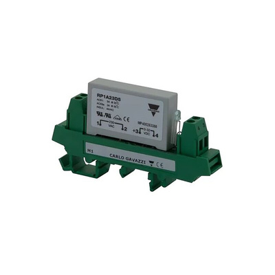Carlo Gavazzi RP1 Series Solid State Relay, 5 A Load, DIN Rail Mount, 265 V ac Load, 34 V dc Control