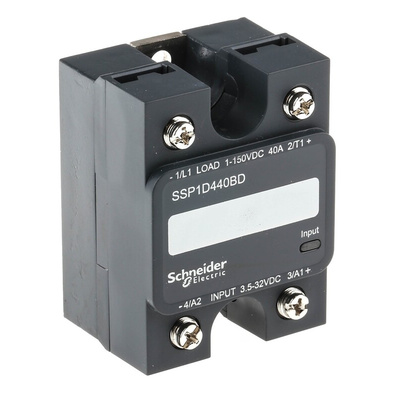 Schneider Electric Harmony Relay Series Solid State Relay, 40 A Load, Panel Mount, 150 V dc Load, 32 V dc Control