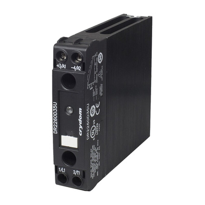 Sensata / Crydom DR22 Series Solid State Relay, 30 A Load, DIN Rail Mount, 600 V rms Load, 280V ac/dc Control