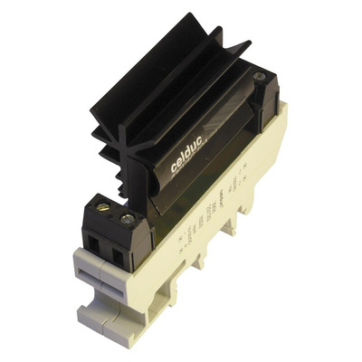 Celduc XK Series Solid State Relay, 10 A Load, DIN Rail Mount, 280 V ac Load, 32 V dc Control
